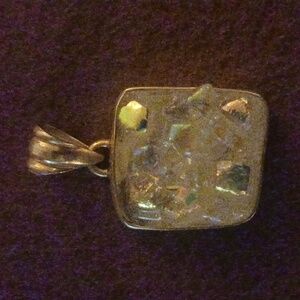 Dichroic Glass Ice Stone Pendant